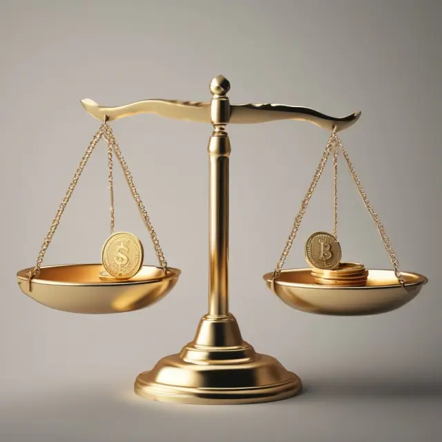 An image of a balanced scale holding a golden investment coin for principal protection and a diamond representing potential returns, while indices shape the foundation below