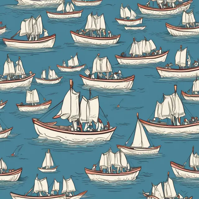 Anchors attempting to secure GICs while rowing in a sea of investment contracts; some anchors are tied to insured ships, while others remain unanchored and adrift
