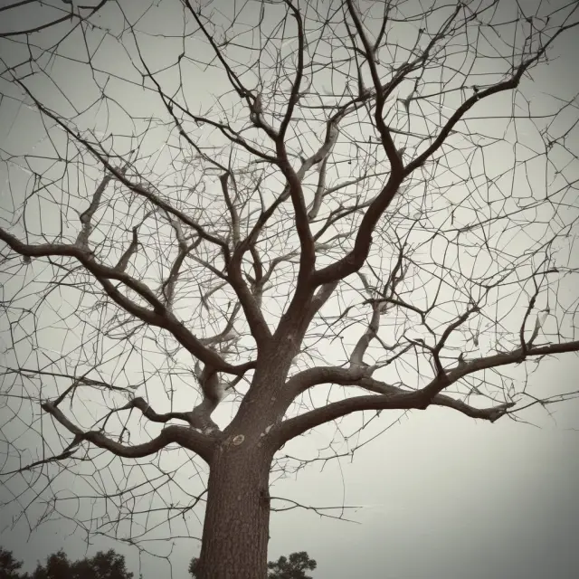 Tree with interconnected branches symbolizing the spread of viral marketing and ideas