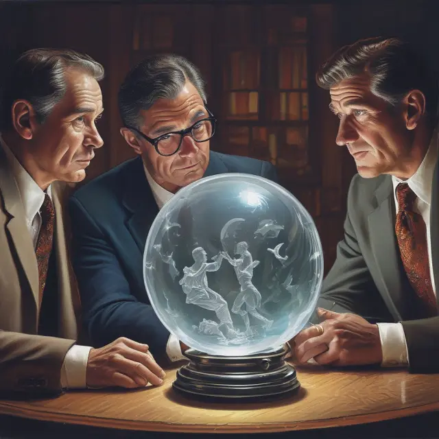 Executive reveals future earnings projections to attentive analysts, shaping stock prices and investment decisions