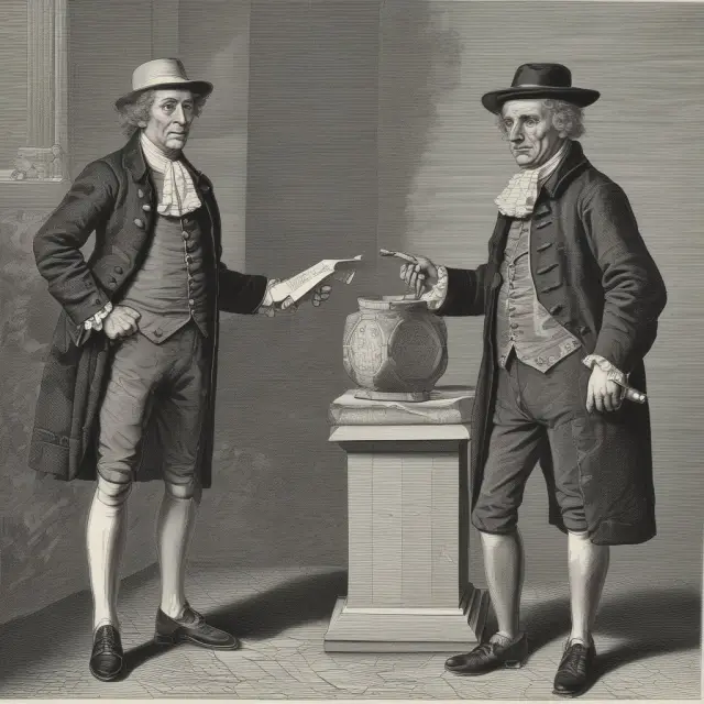 Image of guilder coins morphing into American Depositary Receipts (ADRs) on New York Stock Exchange, NASDAQ and other exchanges