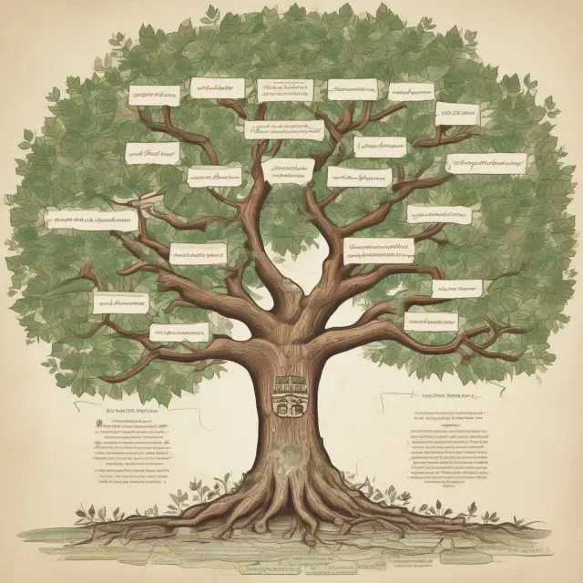A family tree illustrating Gunnar Myrdal