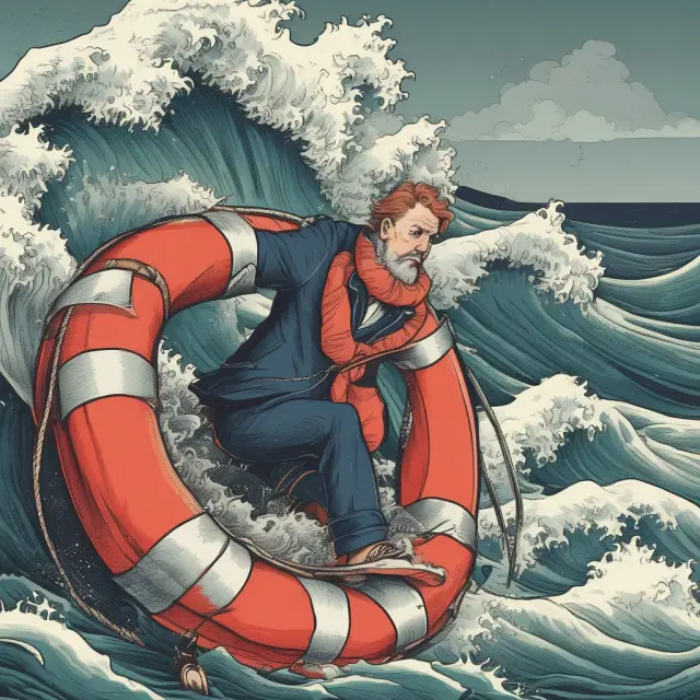 An investor holding collateral securities while navigating the stormy waters of financial markets