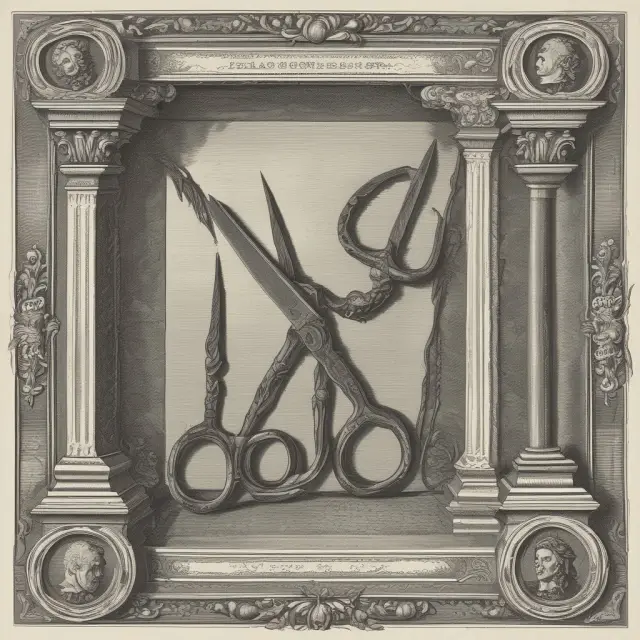 An image of old scissors cutting through various assets to illustrate the concept of historical collateral haircuts.