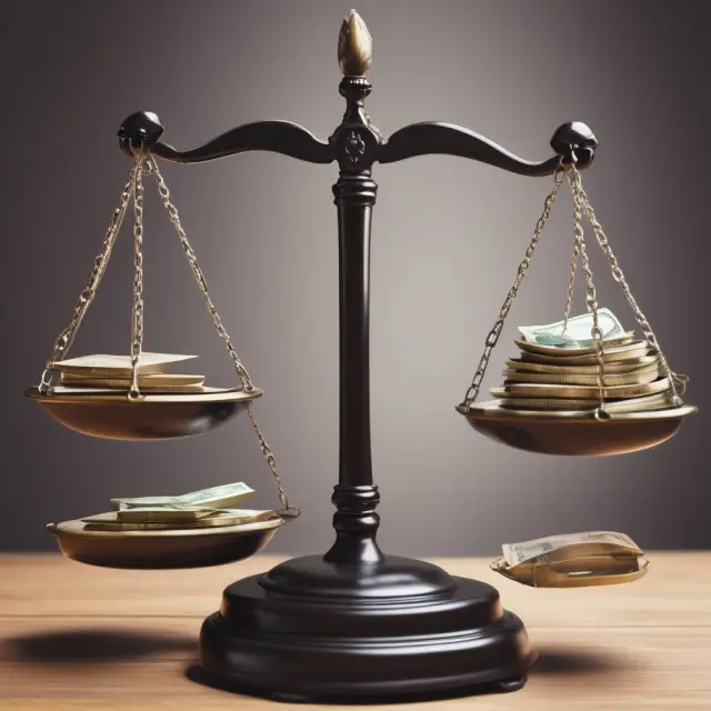Scale representing balanced revenues and expenses using the half-year convention for depreciation