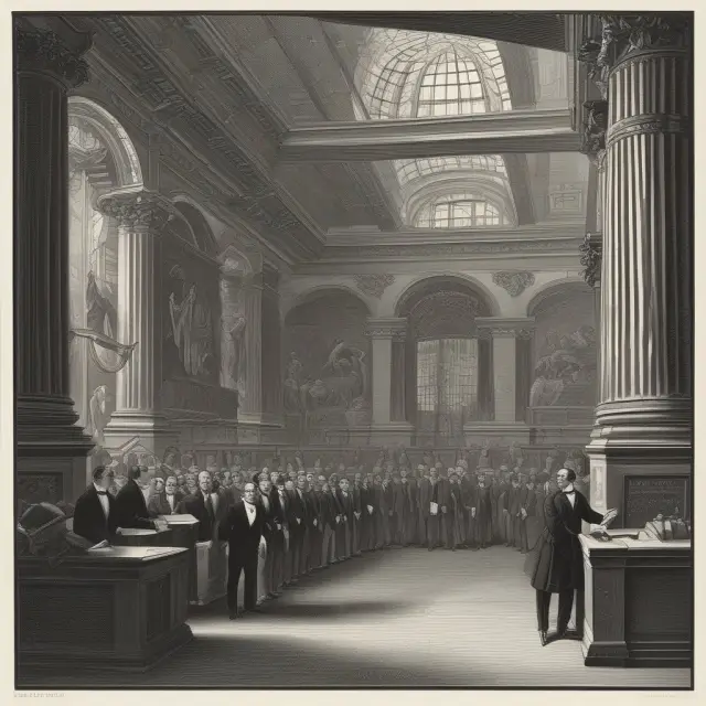 A quartered stock exchange with bulls and bears trading half-priced preferred stocks.