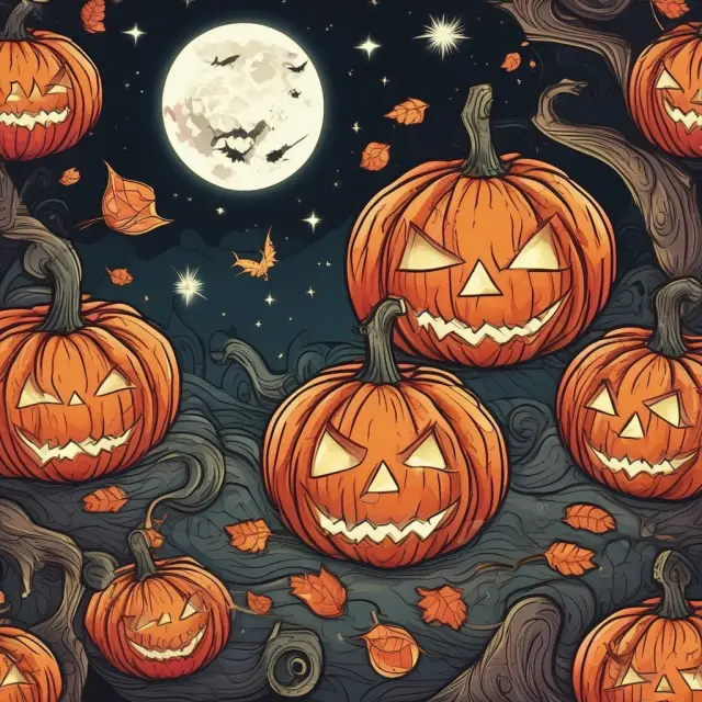 A mystically glowing pumpkin shedding light on various theories explaining the causes behind the Halloween stock market phenomenon