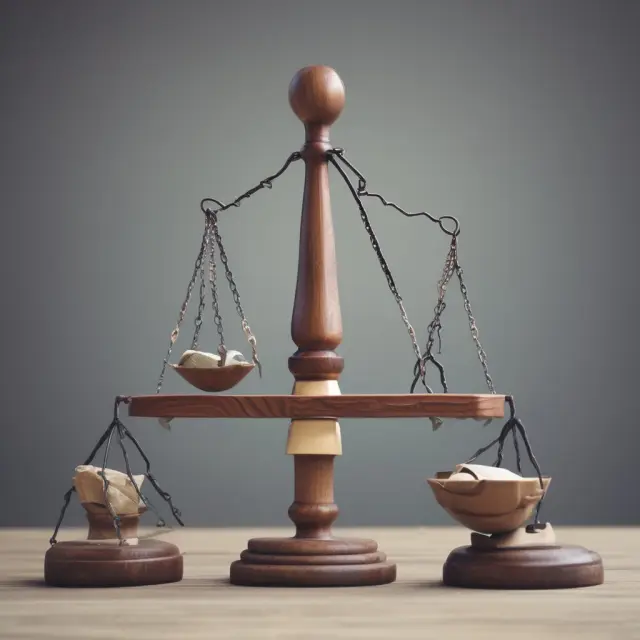 A scale representing insurance costs on one side and claim settlements on the other, with a hammer poised in the balance, symbolizing the impact of hammer clauses on the outcome
