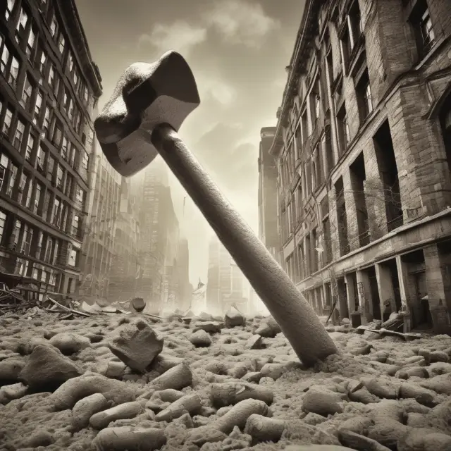 A hammer symbolically representing buyer