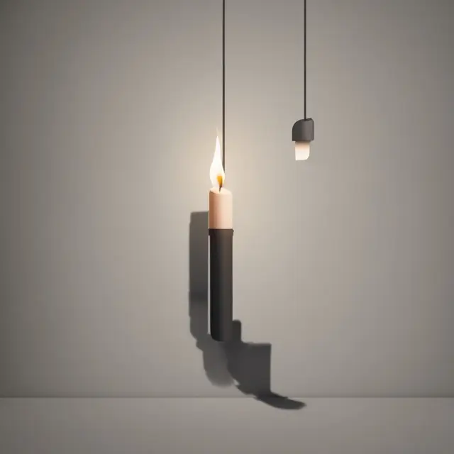 Long-shadowed candle within an uptrend: Hanging man reversal pattern