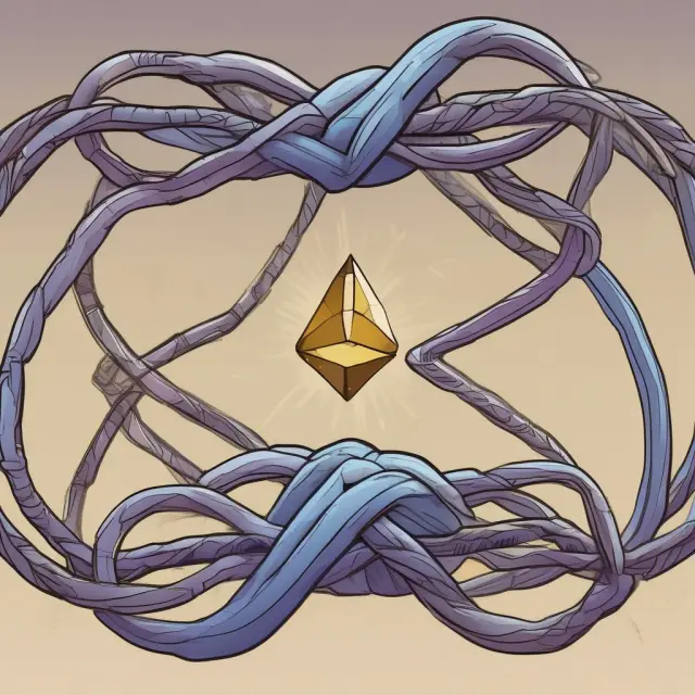 Image of two Ethereum chain representations - one restored with stolen funds through a hard fork and the other unchanged, illustrating network adaptability.