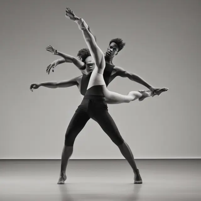 Two dancers performing distinct routines: one emphasizes late payments and older history (FICO), while the other highlights recent behavior and account diversity (VantageScore).