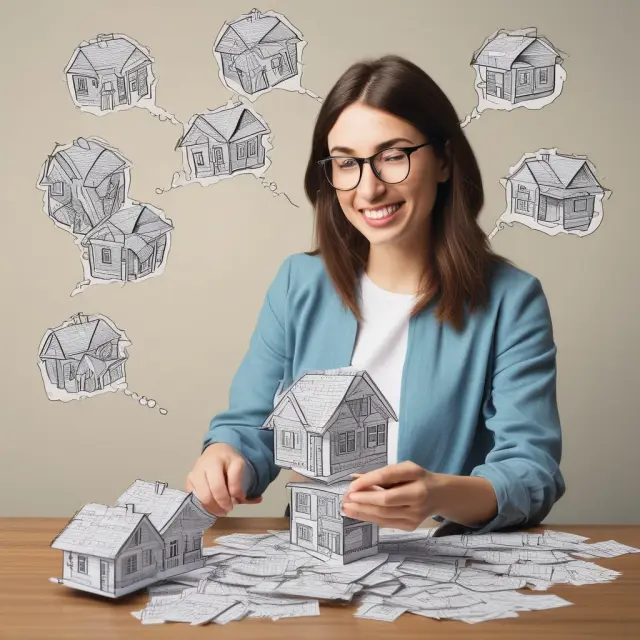 A homebuyer analyzes various mortgage offers, understanding the effect of hard inquiries on their creditworthiness