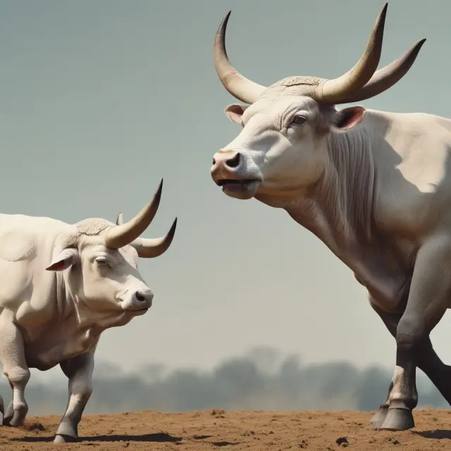 A sales bull representing hard sell techniques and a sales dove symbolizing soft sell approaches, illustrating the differences between aggressive and empathetic selling.
