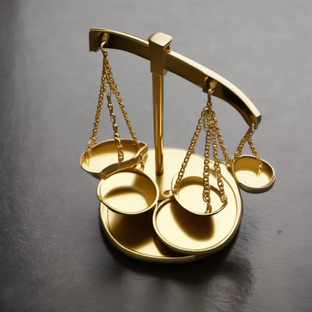 A golden set of scales balanced between the benefits (advantages) and drawbacks (disadvantages) of investing in hard call protected bonds