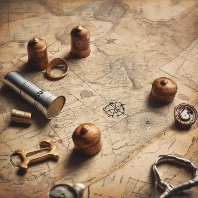 A treasure map with hard call protected securities marked as gold coins: retail notes, structured notes, convertible securities, mortgage-backed securities, and municipal bonds.