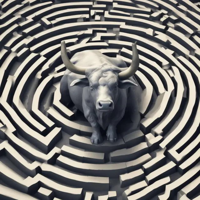 Bond market maze with a shielded bull protecting investors from premature redemptions and yield fluctuations