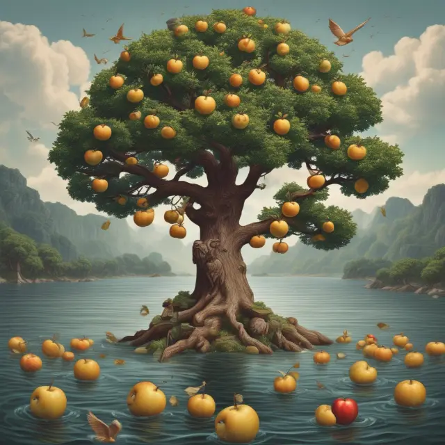 A strong oak tree symbolizing a country