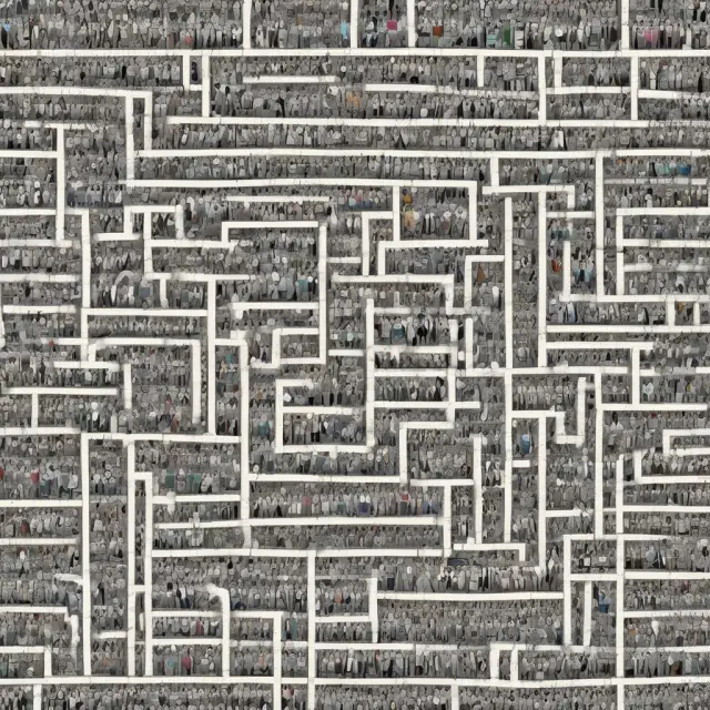 People seeking affordable health insurance amidst a complex maze, emphasizing the importance of hardship exemptions.