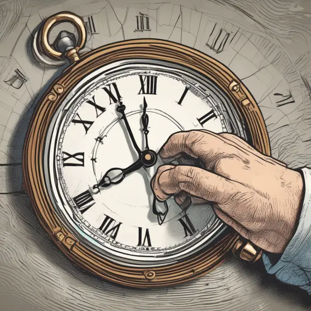 A clock symbolizing HSR investigation and extension periods, with regulatory bodies examining intertwined hands representing merging parties