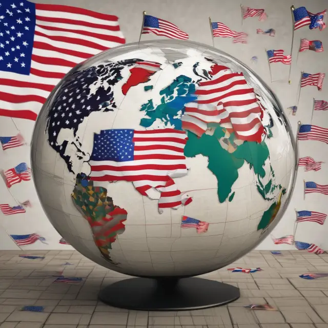 Global flags intertwined on a map represent the intersection of Hart-Scott Rodino and international transactions, emphasizing regulatory compliance for cross-border deals.