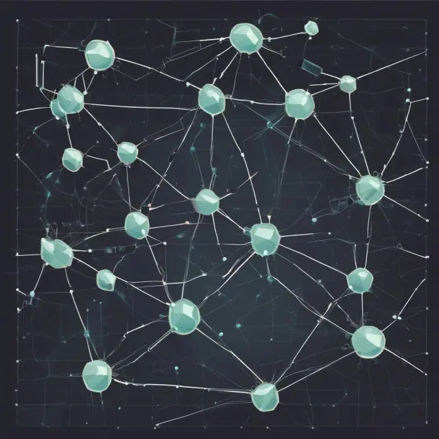 Nodes sharing gossip information in hashgraph consensus, creating a secure and efficient decentralized network.