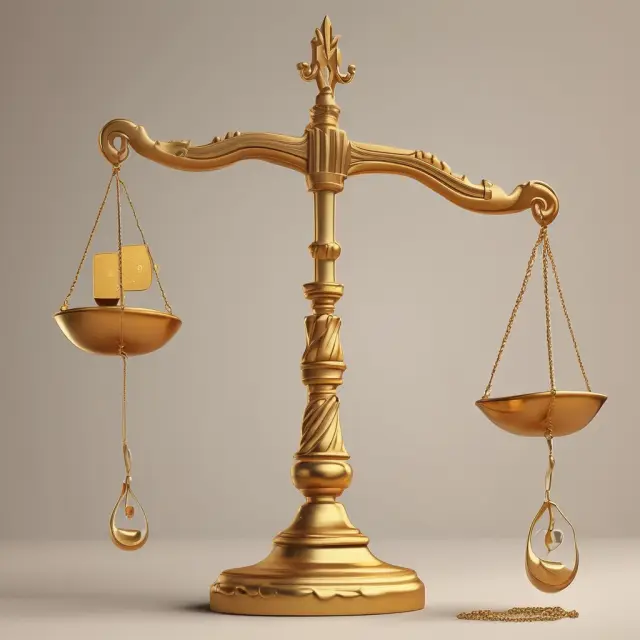 Image of a golden scale balancing formal banking and the hawala system, representing their ongoing role in global finance.