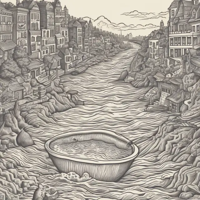 A bathtub with flowing water symbolizing time, representing FAQs about Hazard Rates in Finance