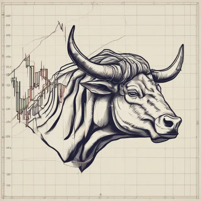 Head and shoulders chart pattern depicting a bullish-to-bearish reversal