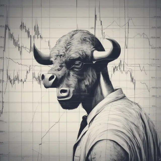 Trader studying a chart featuring the head and shoulders pattern, symbolizing a potential stock trend reversal