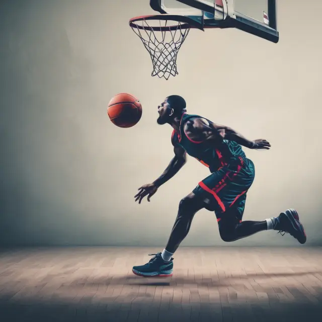 Basketball player performing a crossover move to mislead opponent, mirroring a false price signal in financial markets