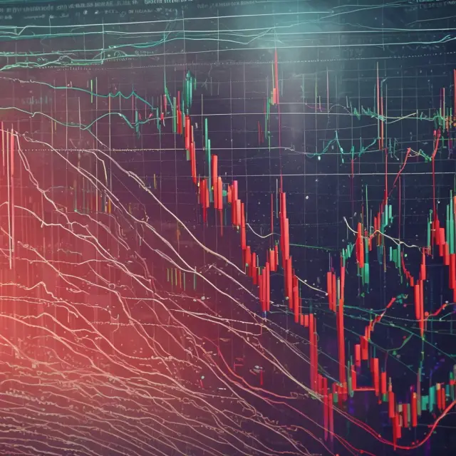 An ocean with waves representing technical indicators, as a bull attempts to break through a false wall of water but gets pulled back by the current, symbolizing a head-fake trade
