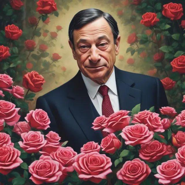 Mario Draghi presenting roses instead of an anticipated stimulus package, creating confusion and significant market reaction