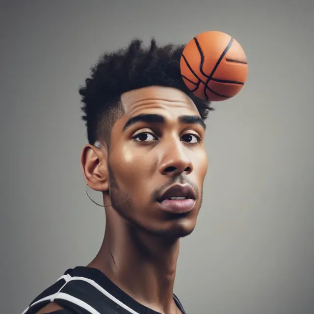 Basketball player performing a head fake, illustrating market misdirection in head-fake trades