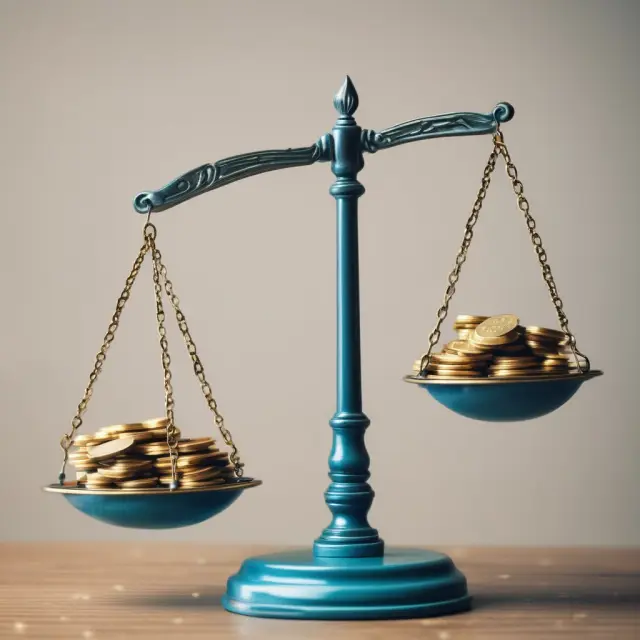 Scale illustrating how actuarial value balances healthcare expenses against plan coverage