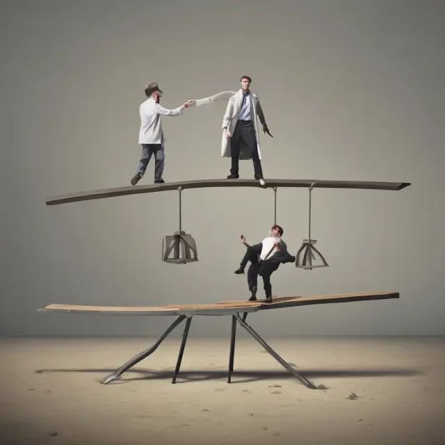 Doctor and patient on a seesaw: Principal-Agent Problem. Infected person spreading illness: Externalities. Healthcare market dynamics
