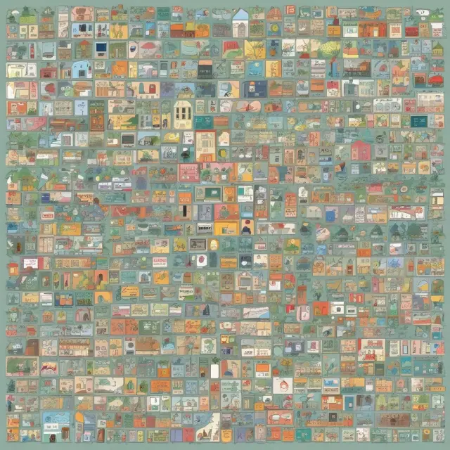 Mosaic of hospitals, clinics, laboratories, psychiatric facilities, and nursing homes representing diverse healthcare offerings