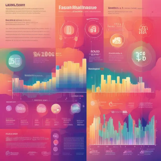 Vibrant heatmap revealing patterns and trends in finance through colorful data visualization