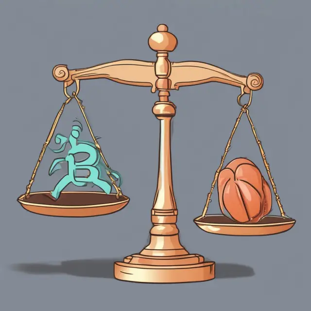 Visualization of a balance scale weighing the advantages and disadvantages of using Home Equity Conversion Mortgages (HECMs) in institutional real estate investments.