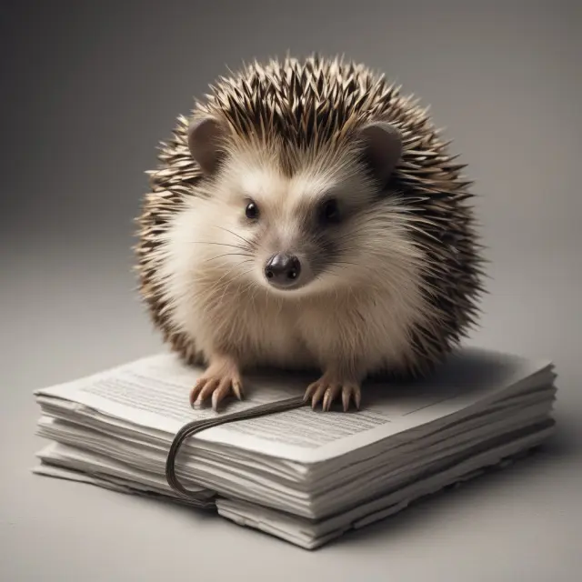 Hedgehog in a protective fortress, representing the function of hedge clauses