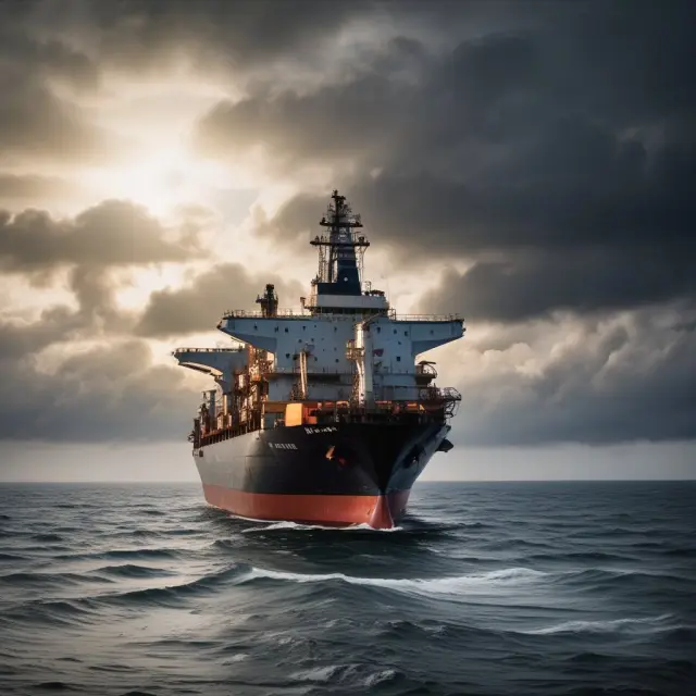 An airline sailboat navigating turbulent waters, protected by 170 shielding crude oil futures contracts