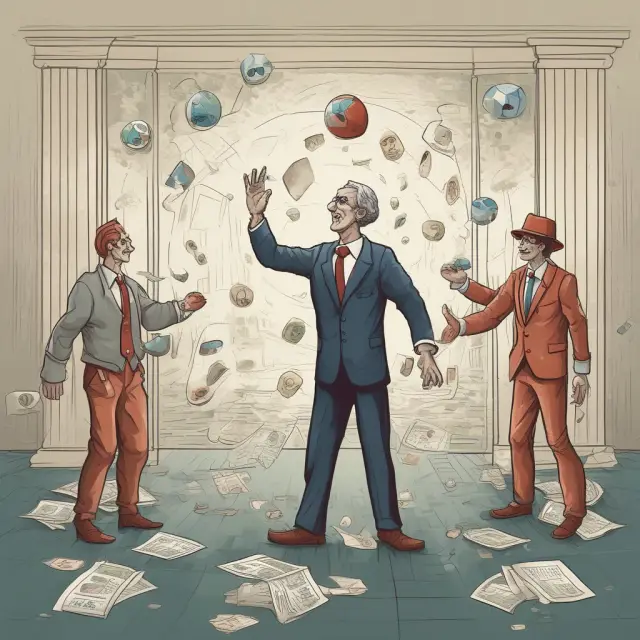 A person skillfully juggles various financial risks during the process of managing a hedging transaction
