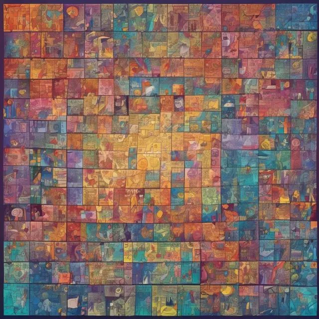 A tableau depicting hedonic regression FAQs as interconnected puzzle pieces revealing insights into consumer preferences and market dynamics
