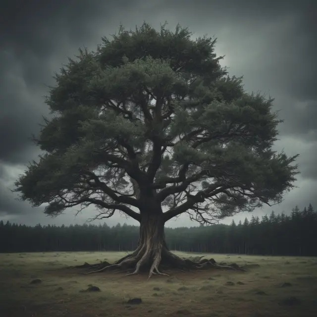 Tree withstanding the storm, symbolizing the stability of held-to-maturity investments