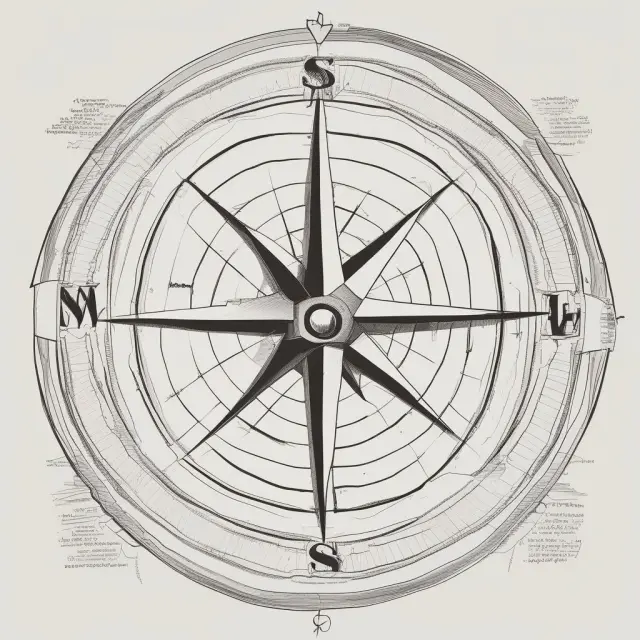 Compass with Help-Wanted Index guiding institutional investors through financial markets