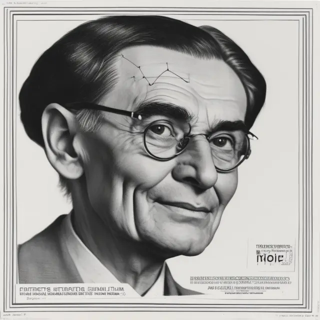 A constellation of two awards: Nobel Prize and Turing Award, symbolizing Herbert A. Simon