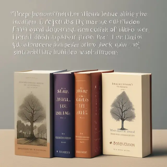 A garden with three seeded books symbolizing Herbert A. Simon