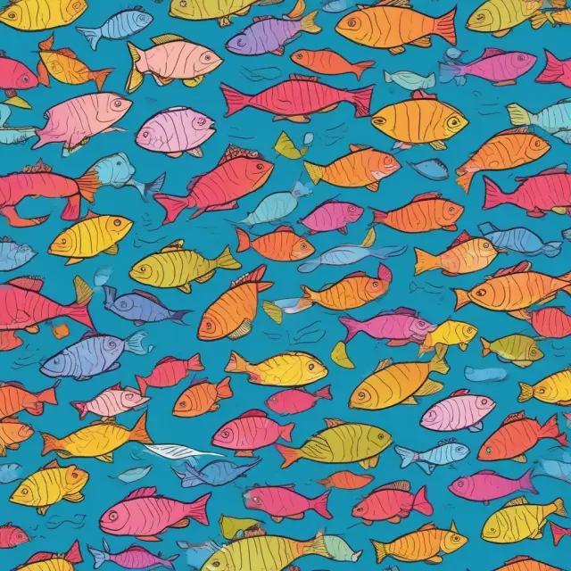 School of colorful fish representing various investment strategies swimming in the sea of stock market investors