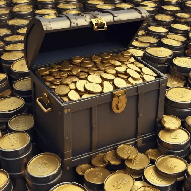 An image of a chest brimming with gold coins and oil barrels illustrating the concept of Sovereign Wealth Funds.