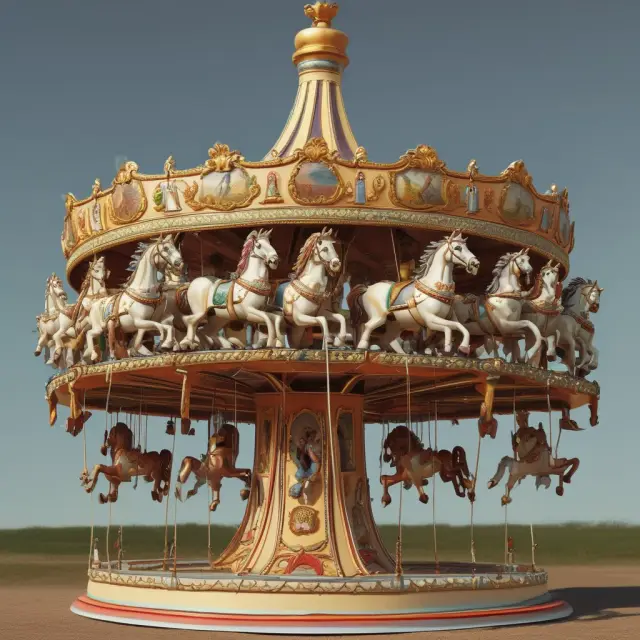 Four horses representing different leadership styles (Delegating, Participating, Selling, Telling) guided by riders symbolizing task and relationship focus